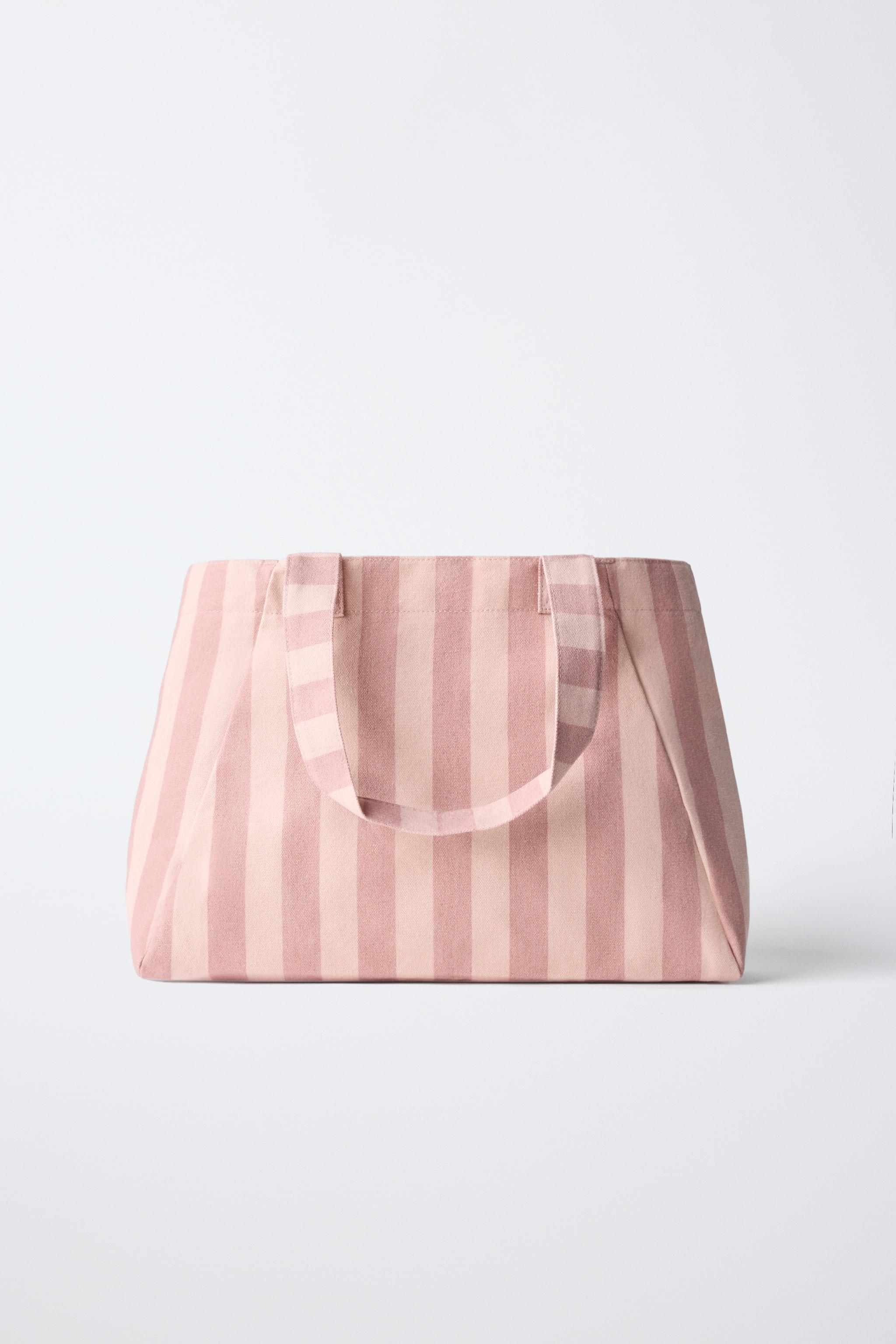 STRIPED FRUIT TOTE BAG